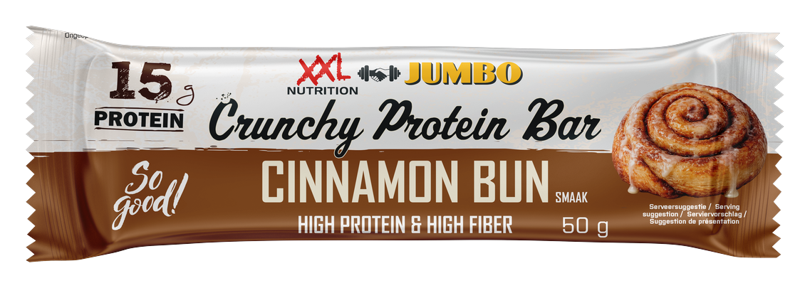 Crunchy Protein Bar Cinnamon Bun